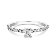 Lade das Bild in den Galerie-Viewer, 37401 - 4 Krappen mit Emerald und seitlichem Steinbesatz