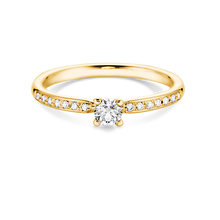 Lade das Bild in den Galerie-Viewer, 25401 - 4 Krappen mit Brillant und seitlichem Steinbesatz