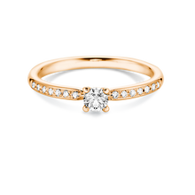 Lade das Bild in den Galerie-Viewer, 25401 - 4 Krappen mit Brillant und seitlichem Steinbesatz